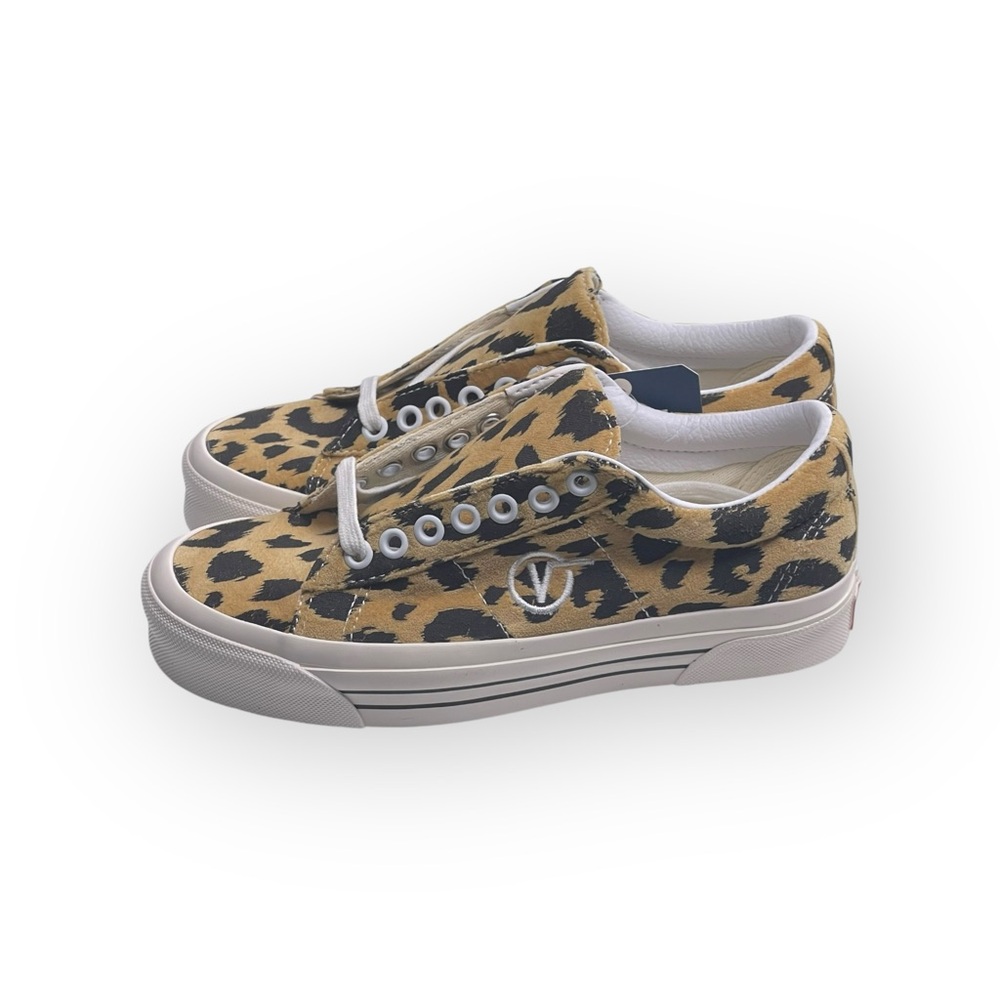HTF: new Vans ✌︎︎ Flying V Logo DX Anaheim Factory Sneaker ✌︎︎ Leopard Print - Picture 8 of 16